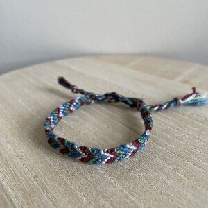 Geneva Bracelet, anklet, trendy, comfortable, tie, embroidery thread, woven, gif